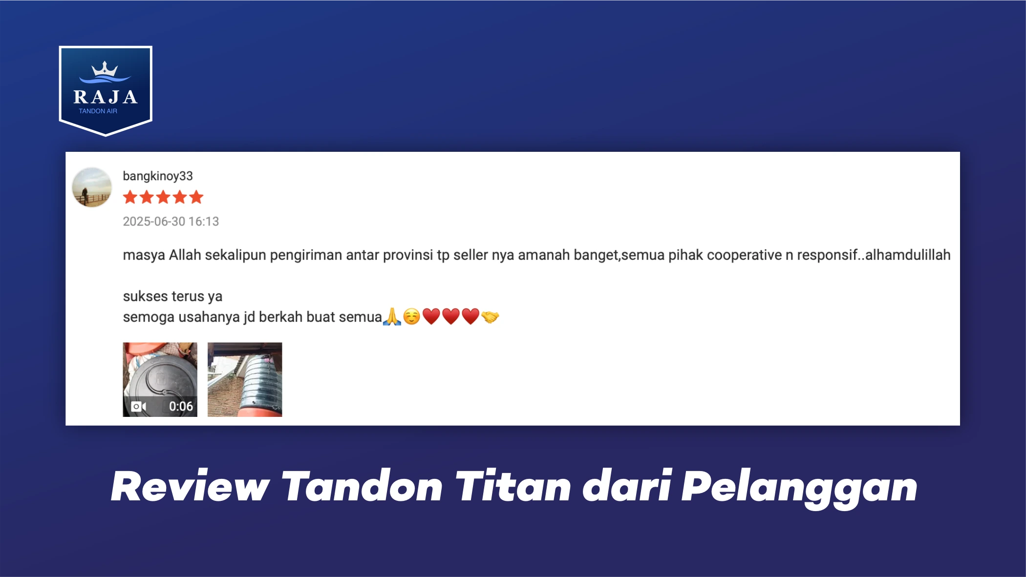 Review Tandon Titan Dari Pelamggan