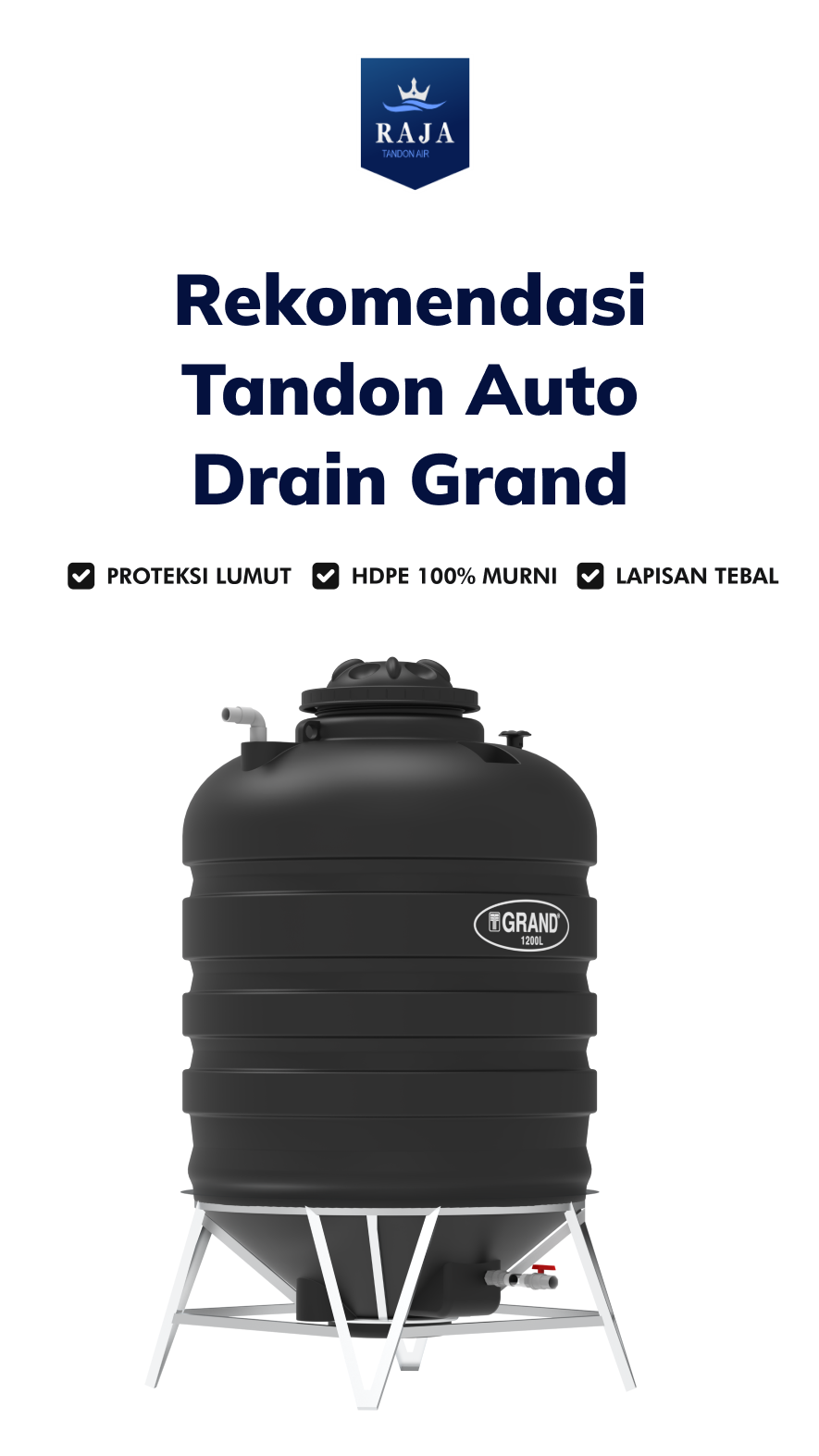 Rekomendasi Tandon Auto Drain Grand