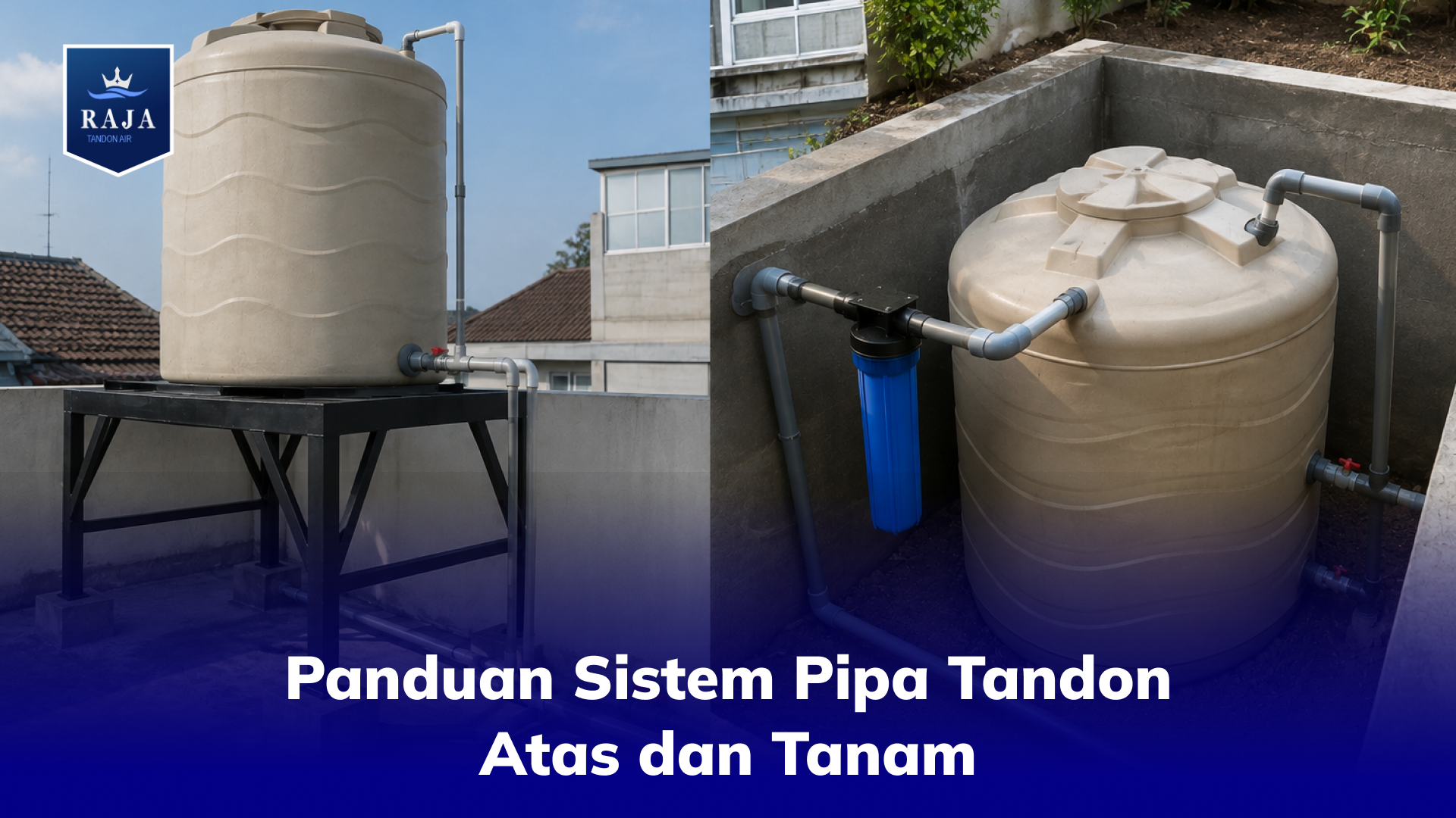 Panduan Sistem Pipa Tandon Atas dan Tanam