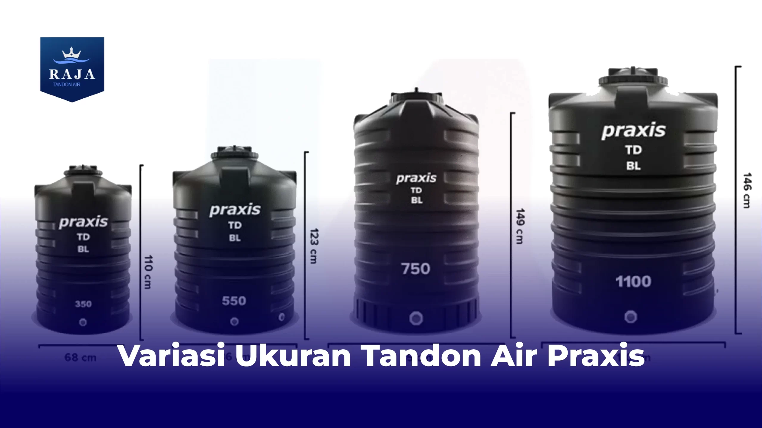 Variasi Ukuran Tandon Air Praxis