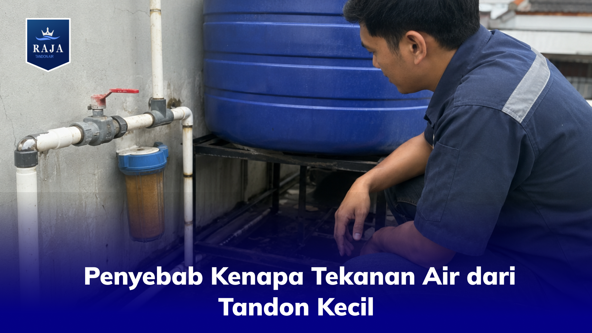 Penyebab Kenapa Tekanan Air dari Tandon Kecil