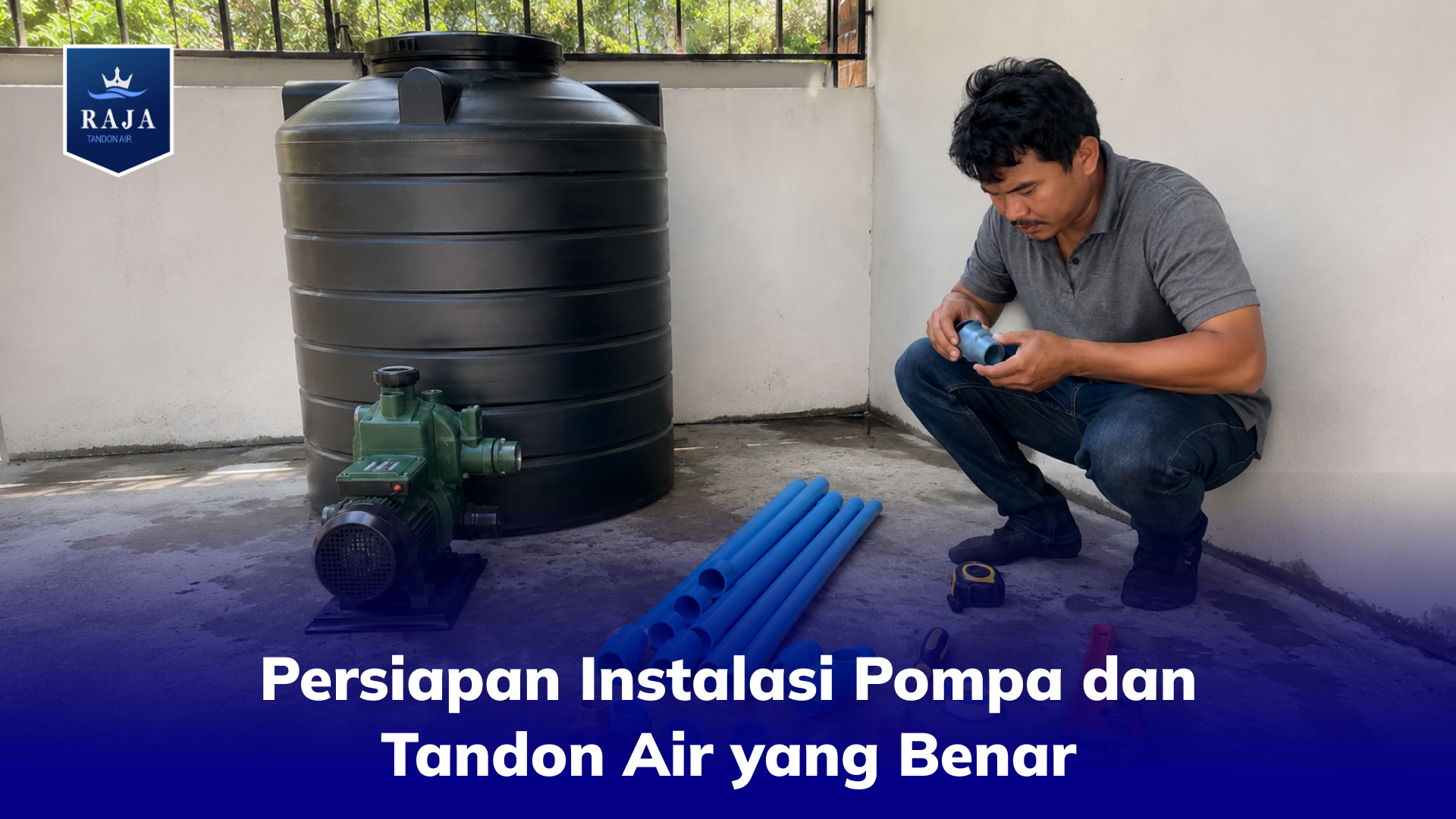 Persiapan Instalasi Pompa dan Tandon Air yang Benar