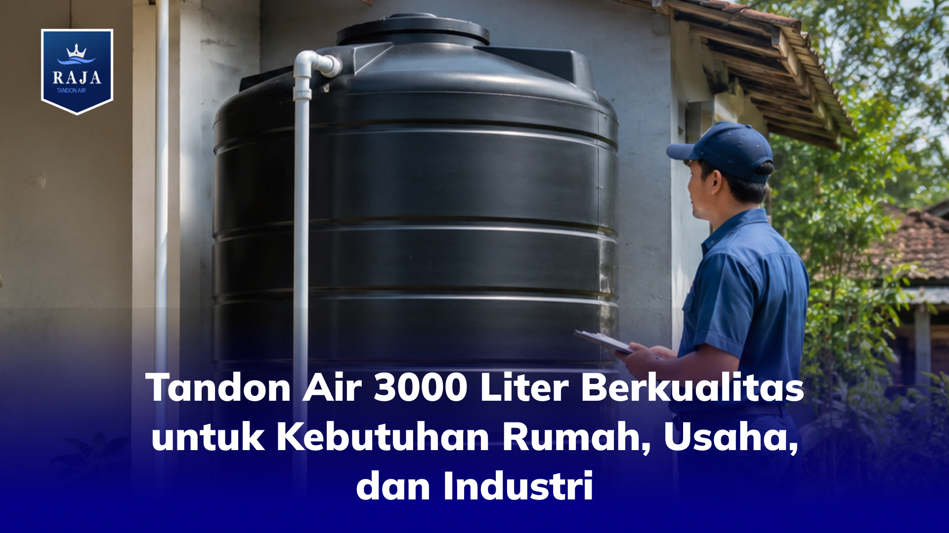 Tandon Air 3000 Liter Berkualitas untuk Kebutuhan Rumah, Usaha, dan Industri