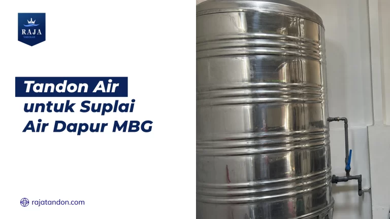 tandon air untuk suplai dapur