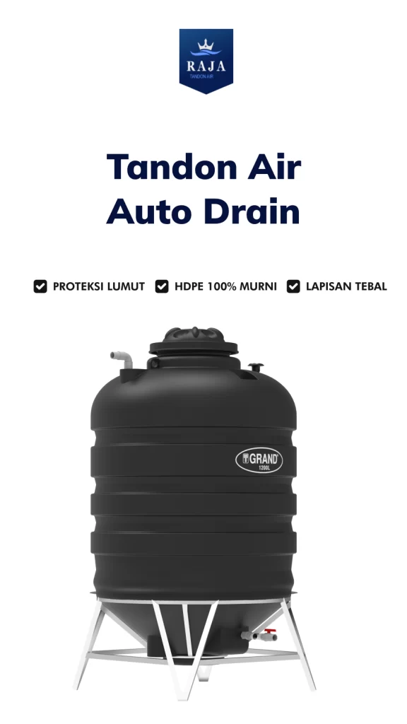 Tandon Air Auto Drain, Bebas Kuras Anti Ribet