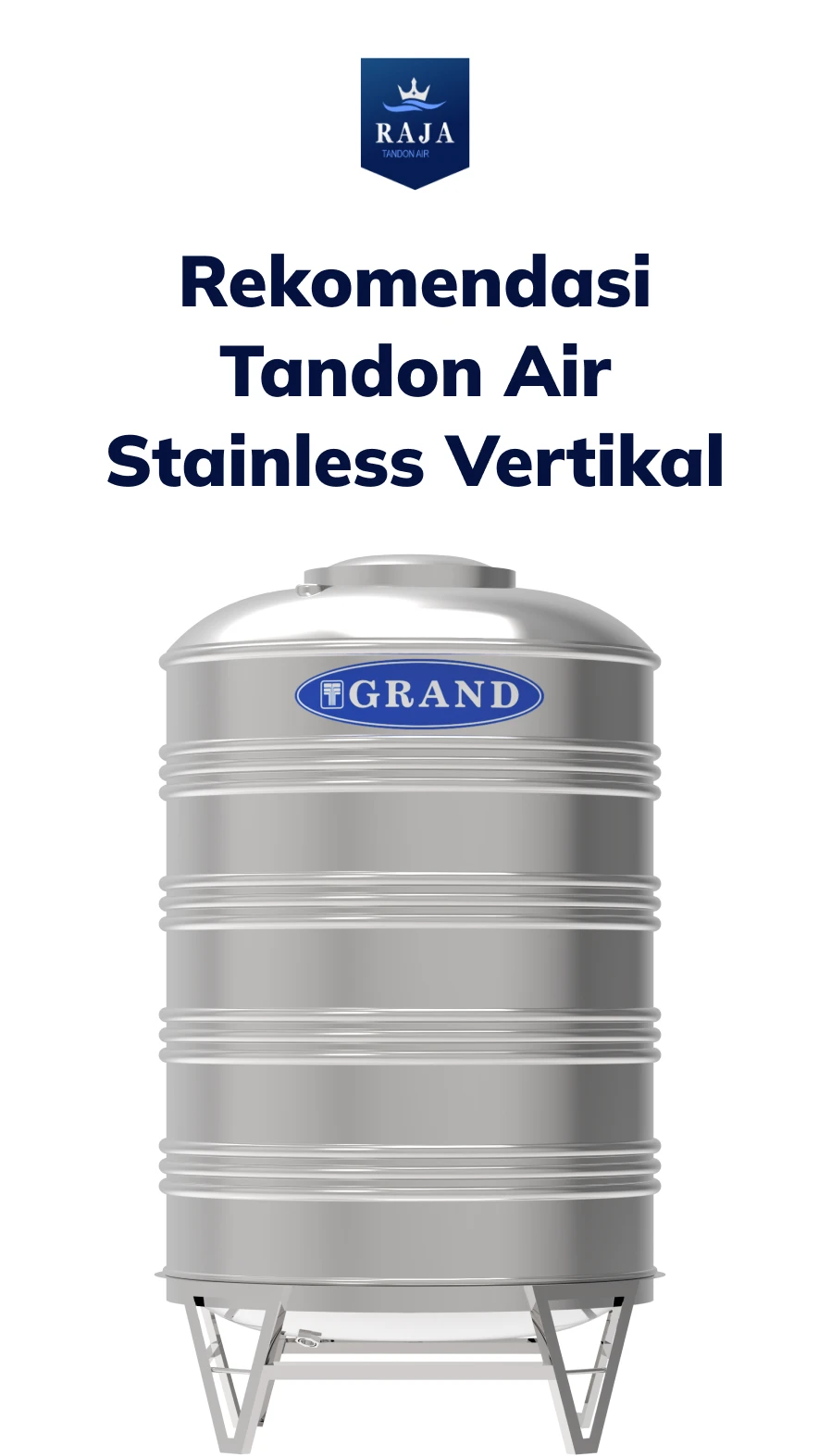 Rekomendasi Tandon Air Stainless Vertikal Grand