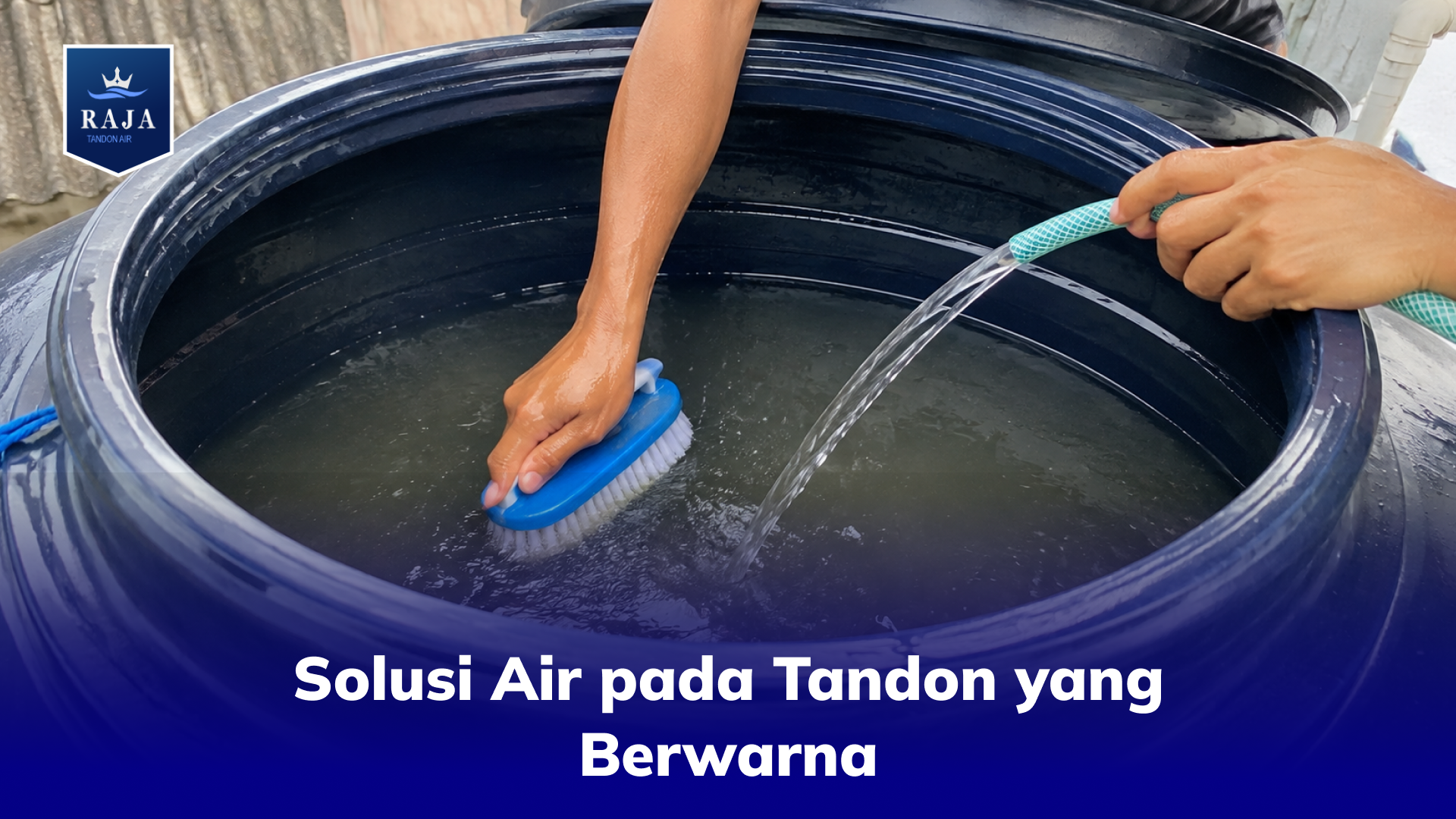 Solusi Air pada Tandon yang Berwarna