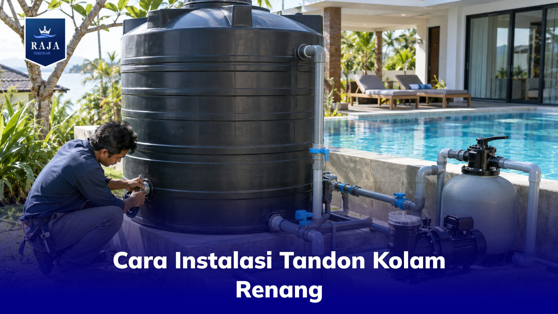 Cara Instalasi Tandon Kolam Renang